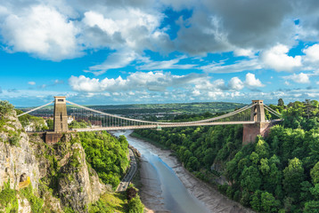 Clifton Suspension Bridge which spans the Avon gorge