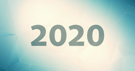 Lines backdrop, concept random copy-space digits 2020 graphic year