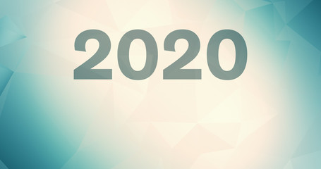 Election concept calendar, connected lines 2020 connections triangular