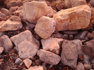 Sea stones background.