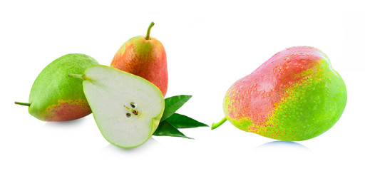 Pears isolated on white background