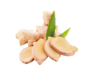 Ginger isolated on a white background