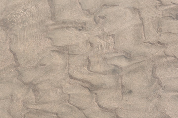 texture of sand in stream of water