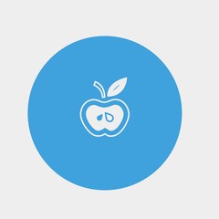 inside apple icon vector illustration and symbol foir website and graphic design