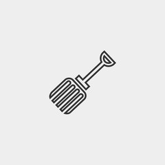 rake icon vector illustration and symbol foir website and graphic design