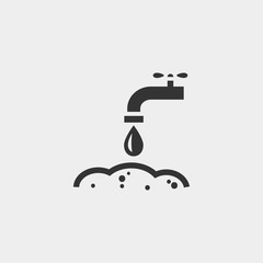 tap water icon vector illustration and symbol foir website and graphic design