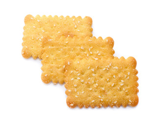 Cracker isolated on white