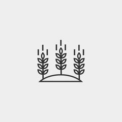 wheat farm icon vector illustration and symbol foir website and graphic design