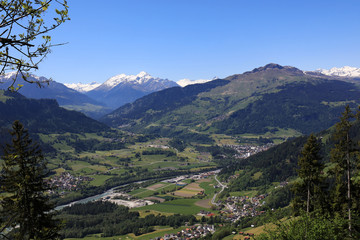 Fototapeta na wymiar View to the Rhine valley