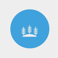 wheat farm icon vector illustration and symbol foir website and graphic design