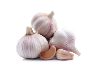Garlic isolated on white background