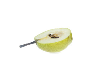 Chinese fragrant pear on white background