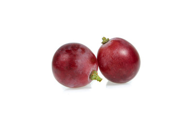 rad grape isolated on white background