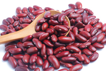 Red bean isolated on white background