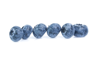 blueberries isolated on white background