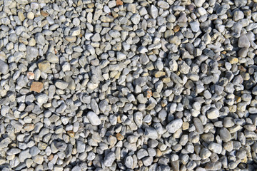 Kieselsteine Kies in der Sandgrube // open pit mining of sand and gravel