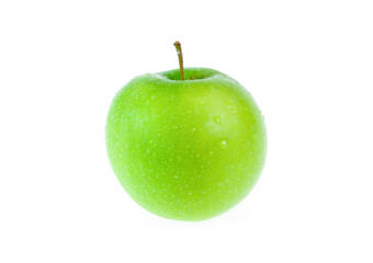 green apple isolated on white