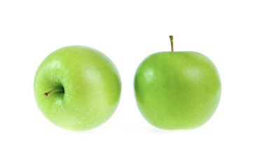 green apple isolated on white
