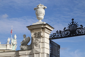 Fototapeta na wymiar Detail of the Belverede Palace, Vienna