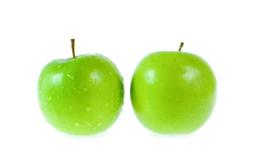 green apple isolated on white