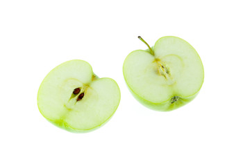 green apple isolated on white