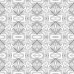 Seamless pattern consisting of simple geometric figures.