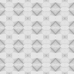 Seamless pattern consisting of simple geometric figures.