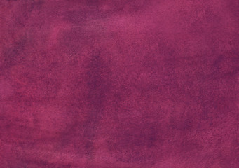 Watercolor deep lilac rose color background texture, hand painted. Old watercolour vintage pink backdrop.