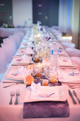 Décoration de table de mariage