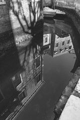 Venice in Black and White. Art reflections in the days of the carnival. Italy