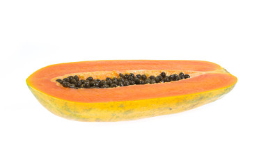 papaya isolated on white