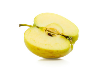 yellow apples isolated