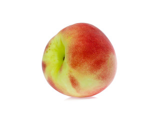 Peach isolated on white