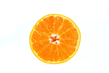 orange fruit isolated on white