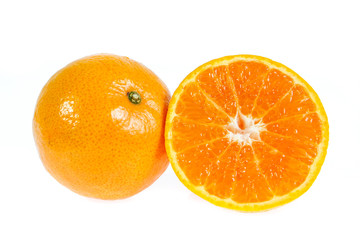 orange fruit isolated on white