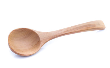 Wooden Spoon isolated on white background