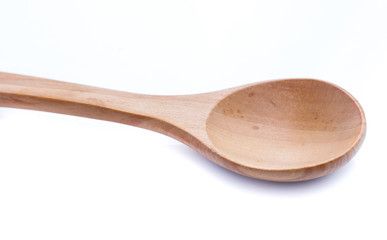 Wooden Spoon isolated on white background