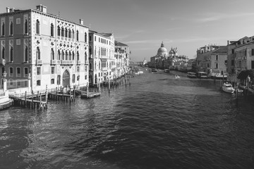 Venice in Black and White. Art reflections in the days of the carnival. Italy