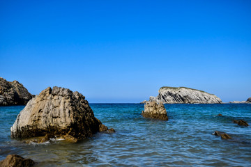 rock and sea, photo as a background