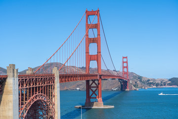 Beautiful Golden Gate bridge in San Francisco