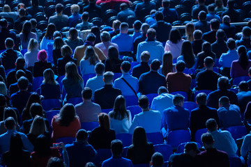 Audience listens to the lecturer at the conference