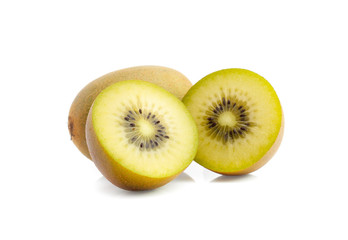 gold kiwi isolated on white background