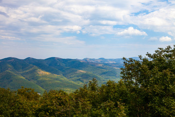 Beautiful view of the mountain peaks