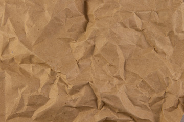 Crumpled paper texture or background. copyspace for text