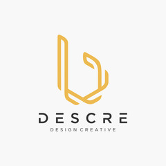 Abstract Letter B BB logo design With overlapping lines symbol. Modern logo with Building For Construction Company. Vector design template elements for your application or corporate identity.- vector