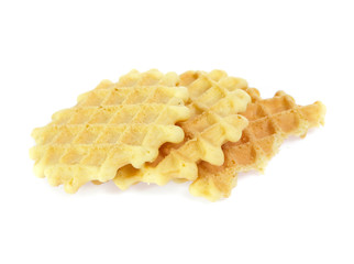waffle isolated on white background
