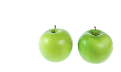 Green apple, isolated on white background