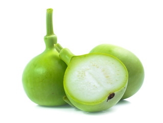 bottle gourds isolated on white background