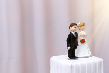 beautiful statues of bride and groom decorative wedding cake