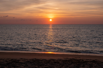 A simple sunset by the sea in Phuket